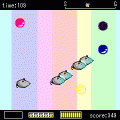 火鼠 ねず太 宇宙へ行く!!の当時のゲーム画面
