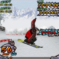 スノーボード３Dの当時のゲーム画面