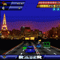 アウトバーンレーサーの当時のゲーム画面