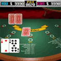 7スタッドポーカーの当時のゲーム画面3