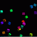 Cubesの当時のゲーム画面