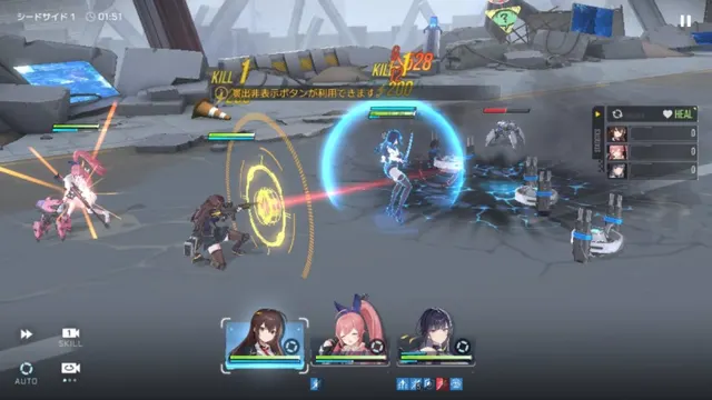 スターシード：アスニアトリガーのゲーム画面